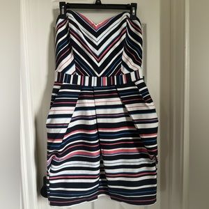 Strapless mini dress